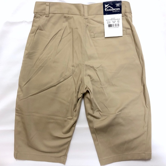 3/$20 Juniors Khaki School Uniform Shorts Sz 3/4 - Picture 3 of 6